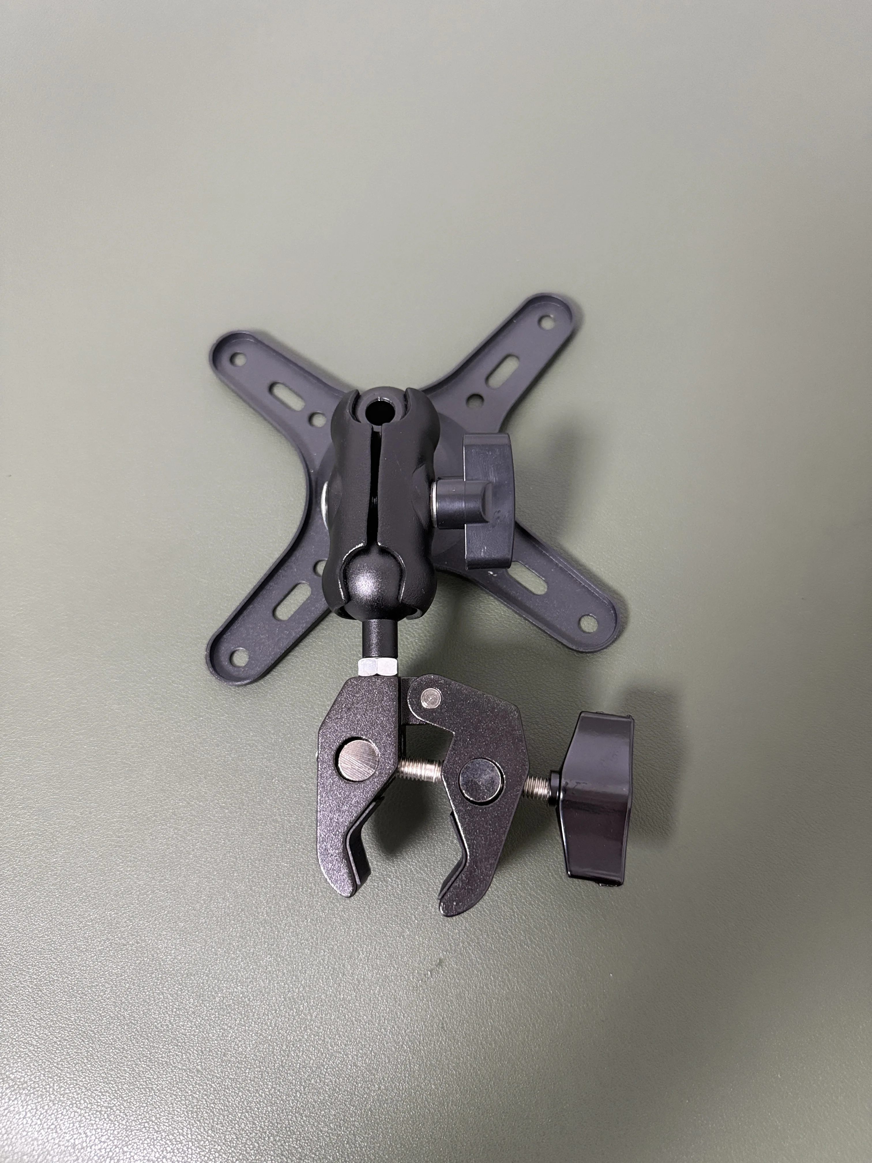 Portable Metal Monitor Bracket Desktop Tube Degree Adjustable Stand Fixed Desk Holder for Computer Screen