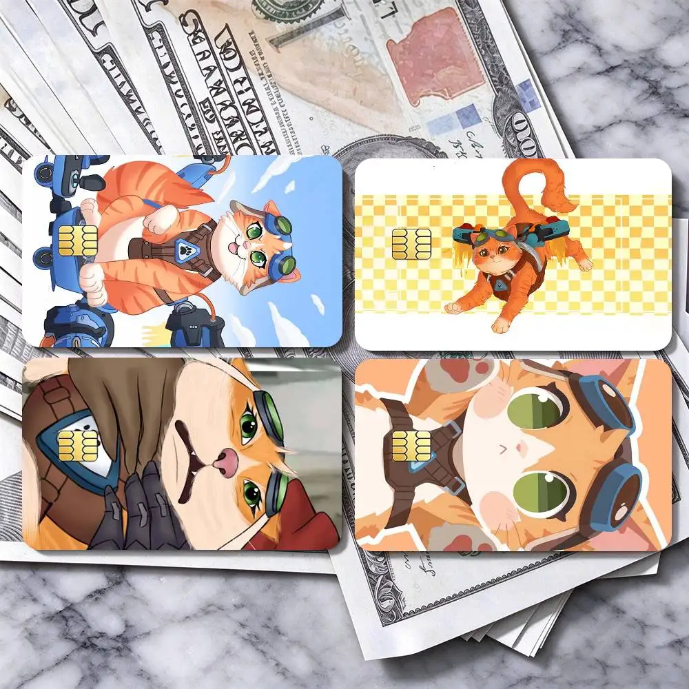 Pop Game Overwatch Fan Jetpack Cat  High Definition Matte PVC Film Tape | For Credit Card, Debit Card Stickers & Gift Decoration