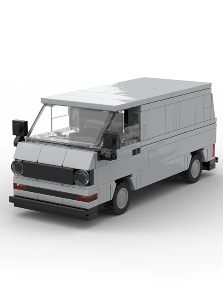 174PCS MOC 1982 VW 트랜스포터 T3 밴 모듈식 빌딩 블록 DIY 클래식 캠핑카 모델 키트 어린이 및 팬들을 위한 창의적인 장난감