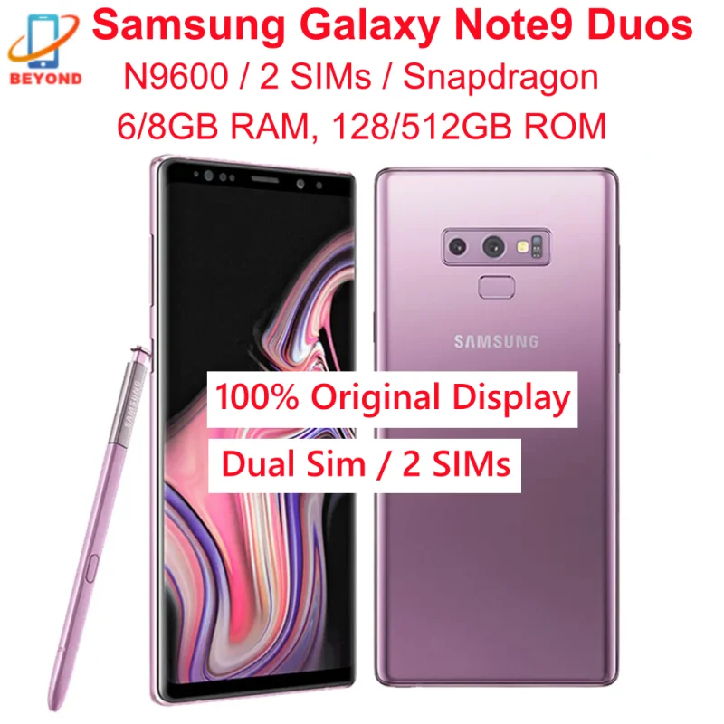 Samsung Galaxy Note9 Note 9 Dual Sim N9600 6.4