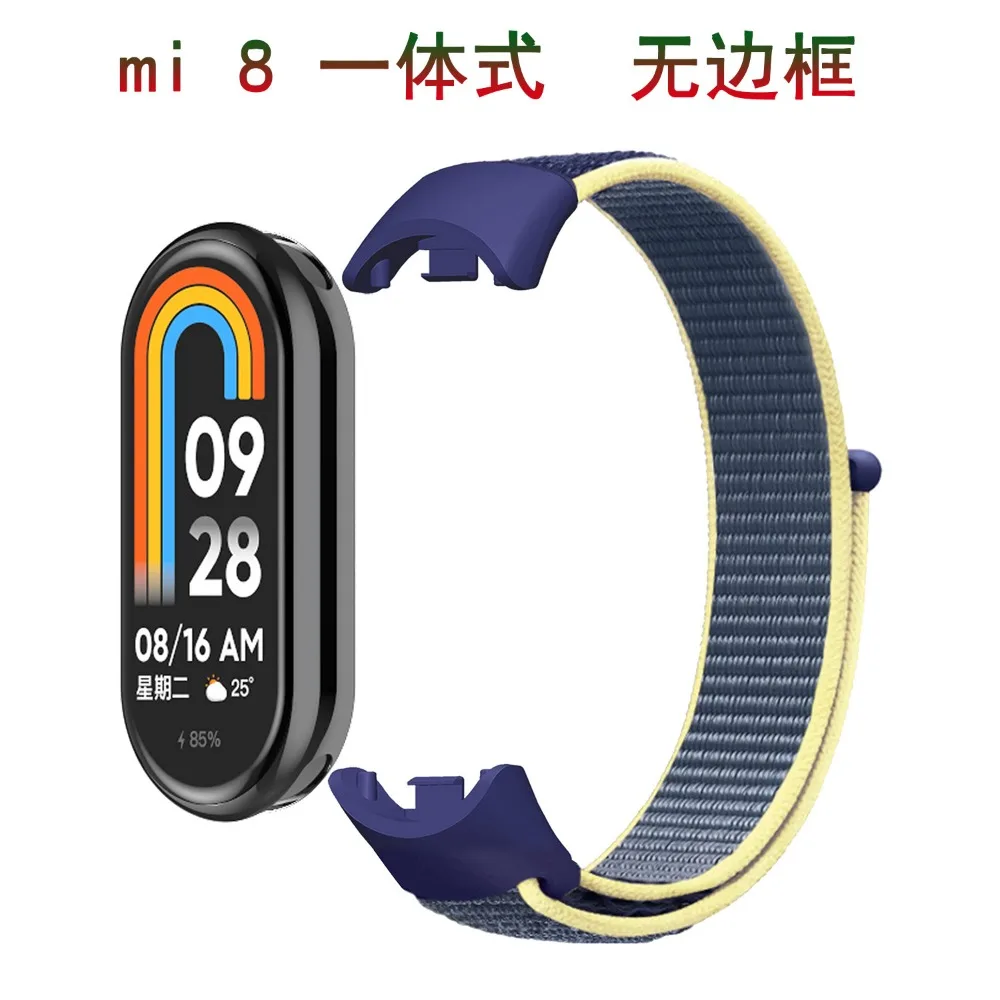 Nylon Loop Strap for Xiaomi Mi Band 9 8 7 6 5 4 3 Breathable wristband Smartwatch Bracelet sports pulsera watchband Miband 8 NFC