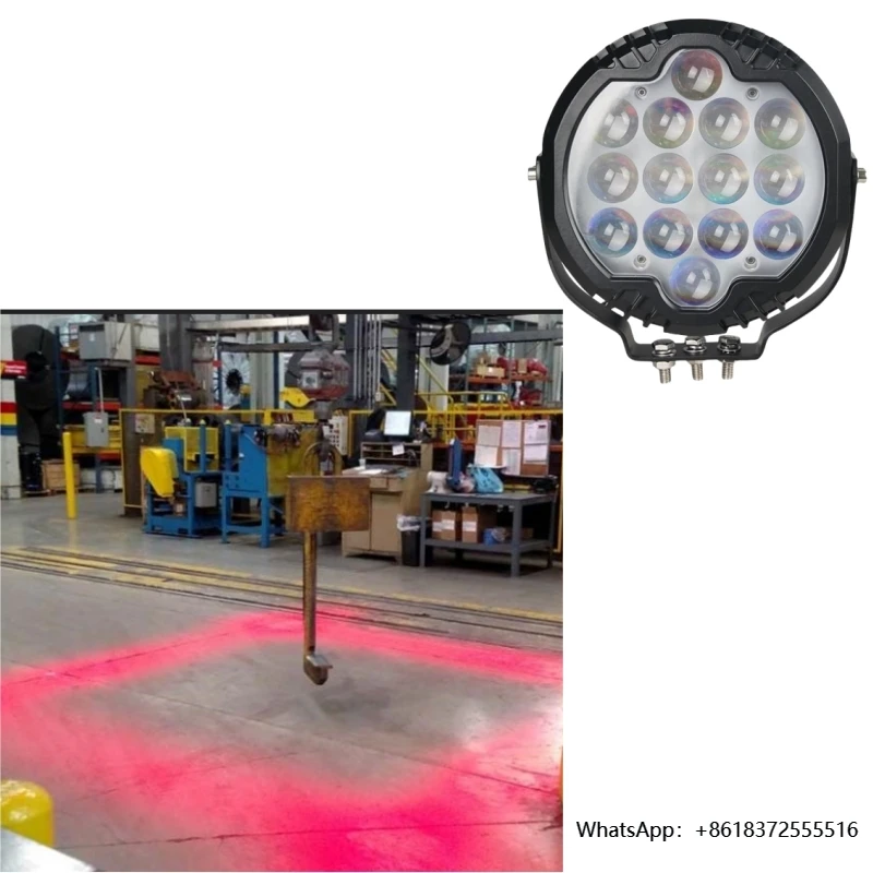 

da140W LED RED Blue Crane Load Proximity Lights Overhead Crane LED Pedestrian Warning Light Crane Safety Light