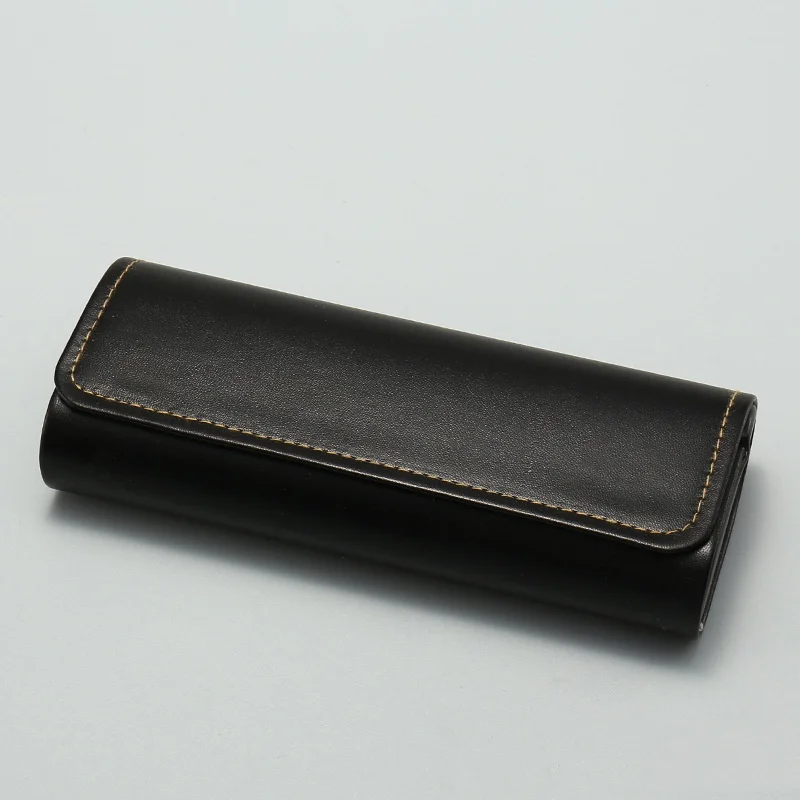 Rectangular Pu Leather Handmade Hard Shell Glasses Case Anti-Stress Glasses Storage Box