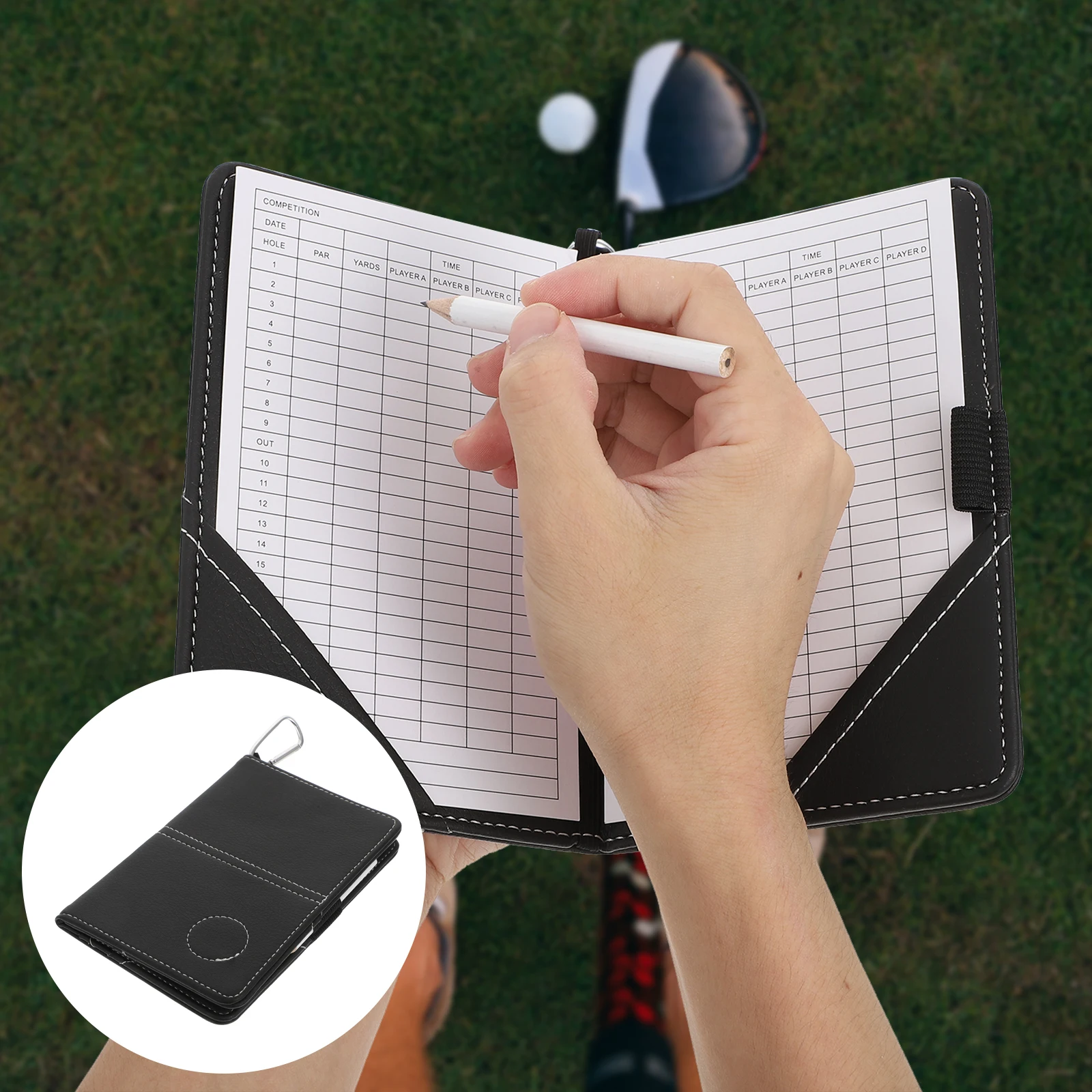 

1pc Scorebook Cover Premium PU Protective Case for Scorecards Sweat Dust Scratch Resistant Pocket Size Compatible with