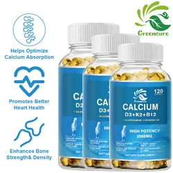 Vegan Vitamin D3 Plus with B12, K2 - High Potency Food-Based Immune Support, Bone Health & Mood Balance Supplement