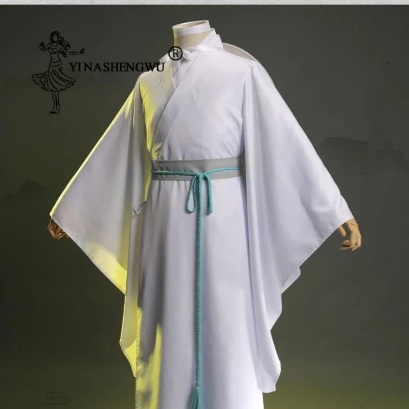 Anime Tian Guan Ci Fu Cosplay XIELIAN Costume Heaven Official's Bless Xie Lian Suit Men Costume Cosplay White Hanfu Christmas