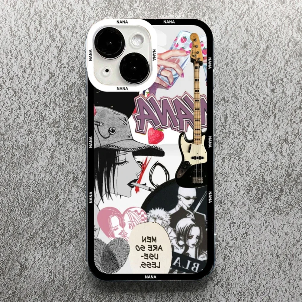 Cartoon Anime Oosaki Nana Phone Case for iPhone 15 14 13 12 11 Pro Max Mini X XS XR SE 7 8 Plus Couple Cover for iPhone 11 Cases
