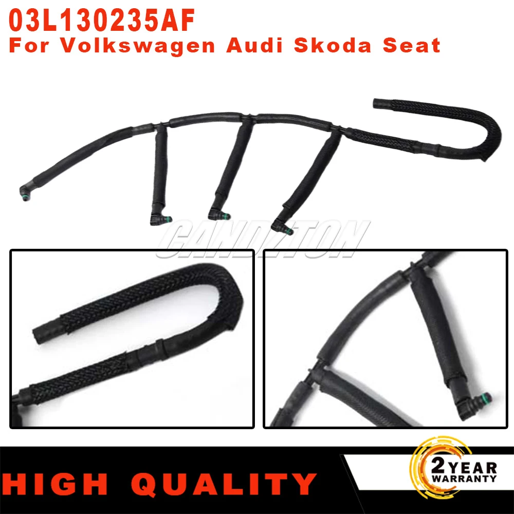 

Для VW Audi Skoda новый универсальный обратный перелив топлива, утечка, дизельный инжектор, шланг, линия утечки 03L130235AF, автомобильные аксессуары