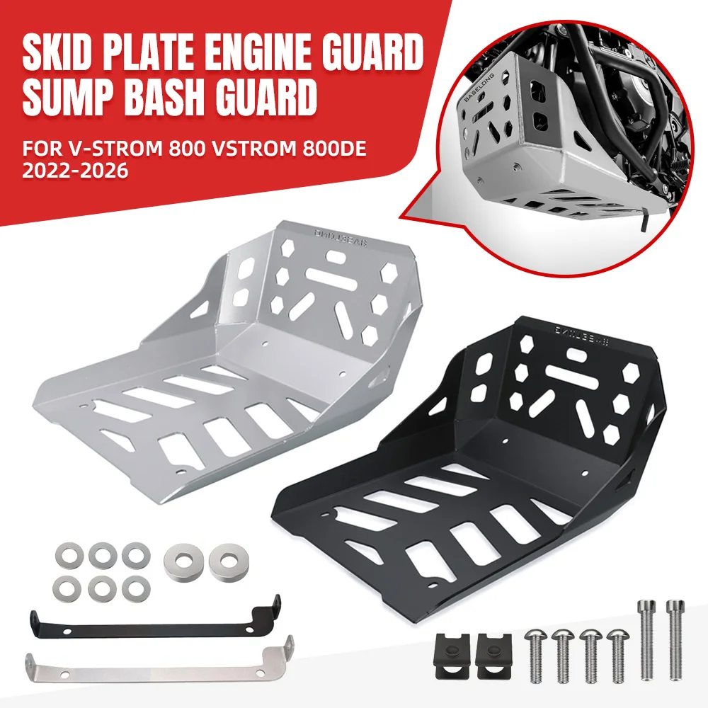 For Suzuki V-Strom 800 VStrom 800DE 2022-2023-2024-2025-2026 Motorcycle Engine Protection Cover Chassis Under Guard Skid Plate