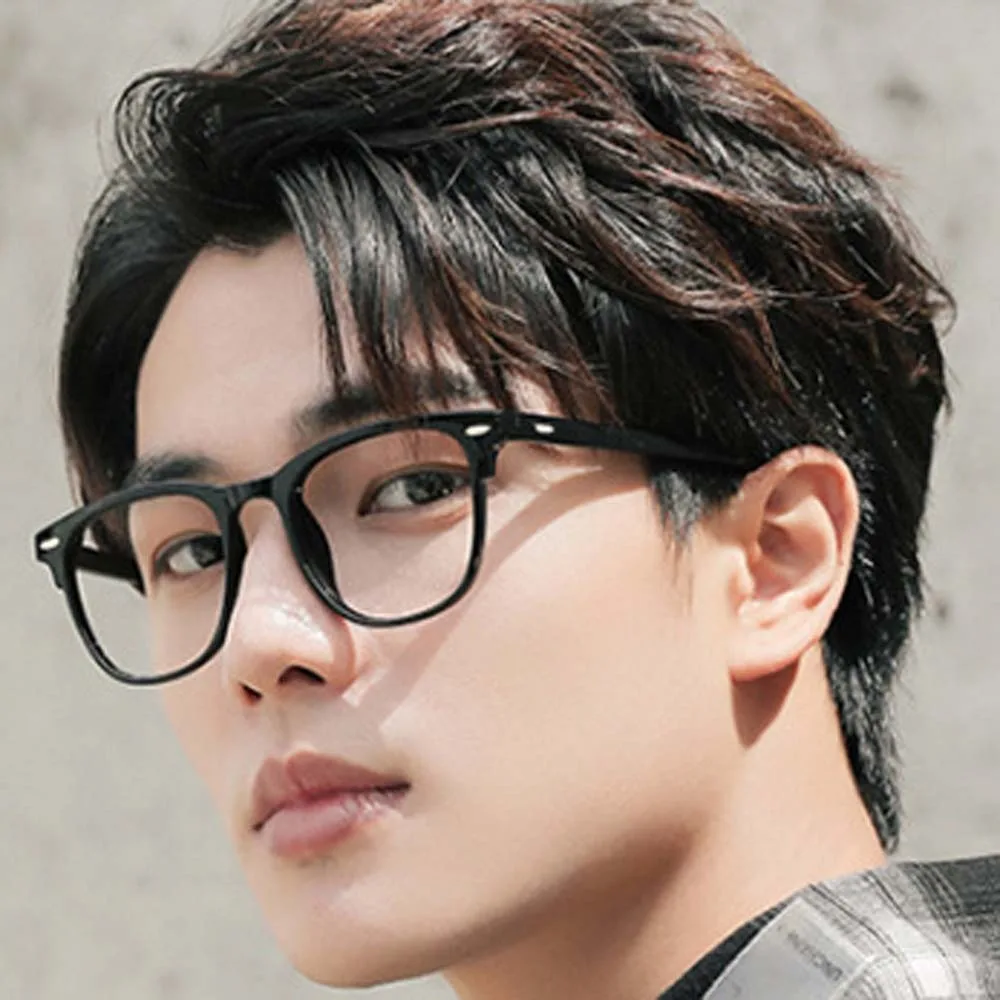 

PC Anti Blu-ray Glasses Alloy Costume Accessory Black Business Glasses Lightweight Waterproof Transparent Reading Eyewear