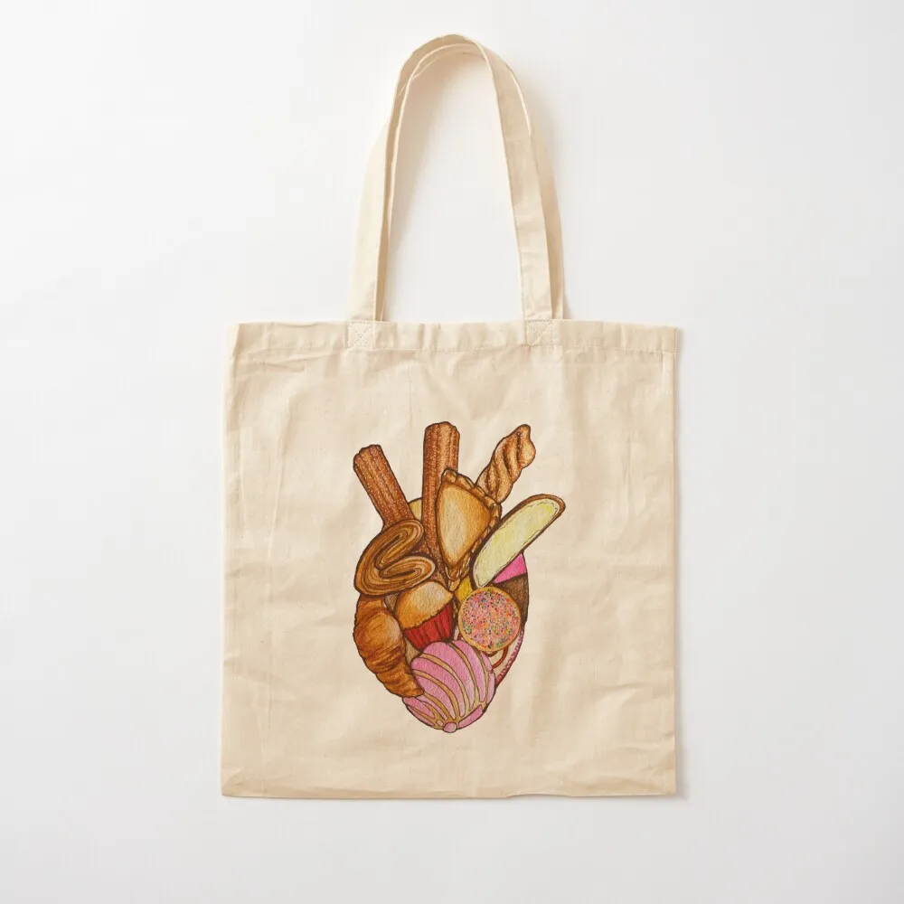 Pan Dulce Heart Tote Bag Custom bag Cloth bags cloth bag woman Canvas Tote