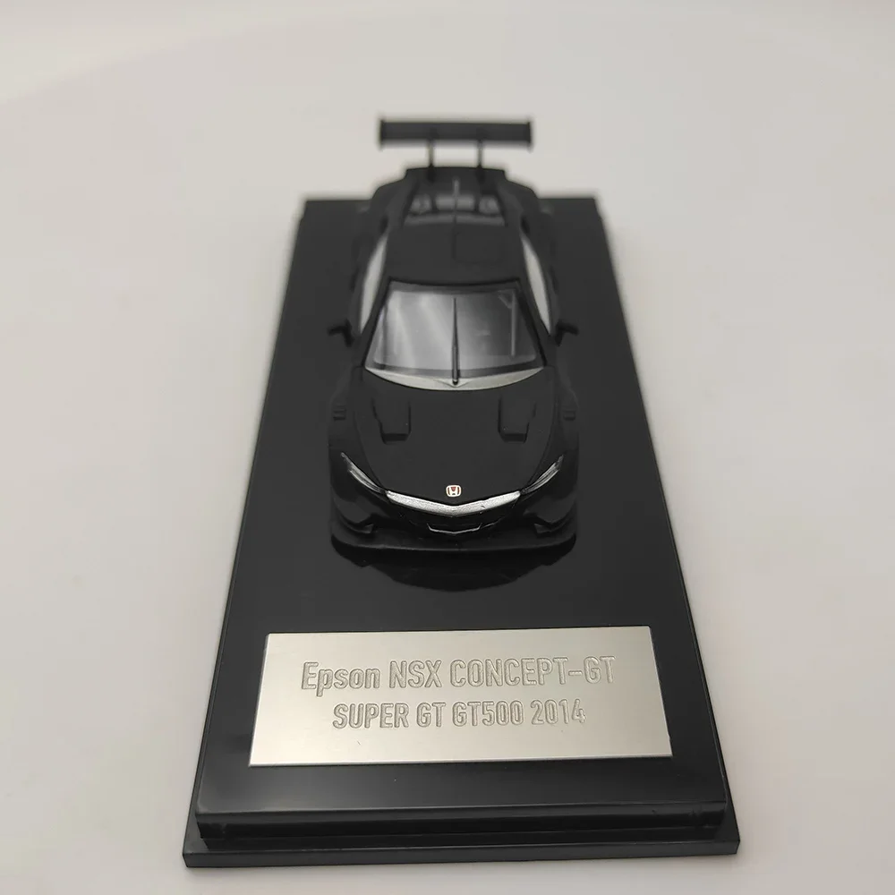 Honda NSX-modelo de coche de aleación negra esmerilada, escala 1:64, juguete coleccionable, regalo, adorno de exhibición de recuerdo