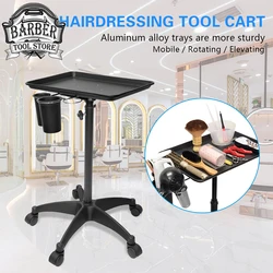 Salon Hairdressing Cart Rolling Trolley Storage Rack Hair Tray Beauty Multifunctional Trolley Barbershop Dye Tools Accessories