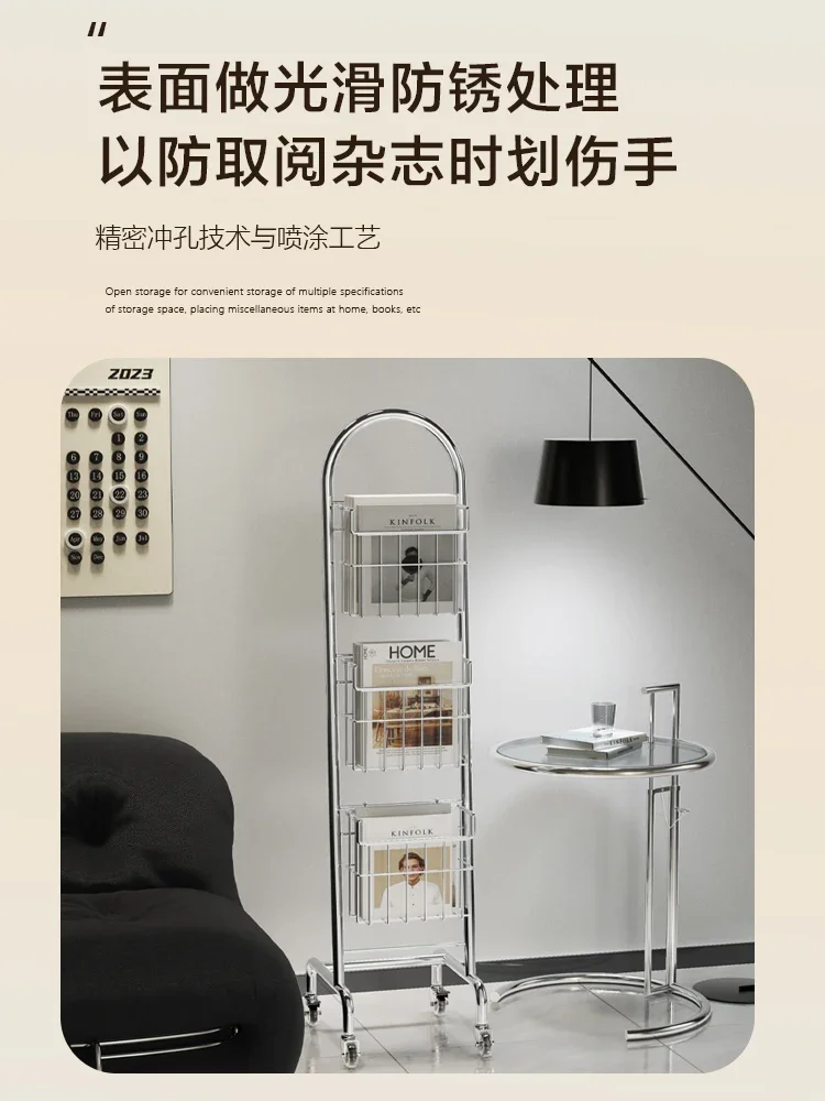 Magazine, book, newspaper display rack, postcard display rack, mobile office information rack