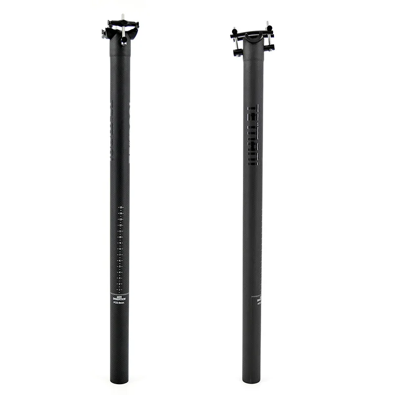 Ultralight New TEMANI Full Carbon One-piece Seatpost 31.8 33.9 34.9 600mm Replacement Tube For Dahon Folding Bike