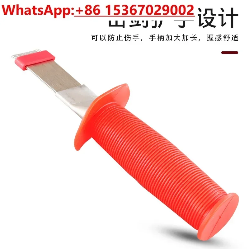 

Stainless steel fin comb cleaning air conditioner brush straight row condenser heat dissipation large comb CH-352L(5pcs)