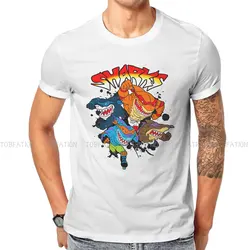 Mutant Ninja Classic  TShirt For Men Street Sharks Jab Animated Clothing Fashion T Shirt Comfortable Print Fluffy