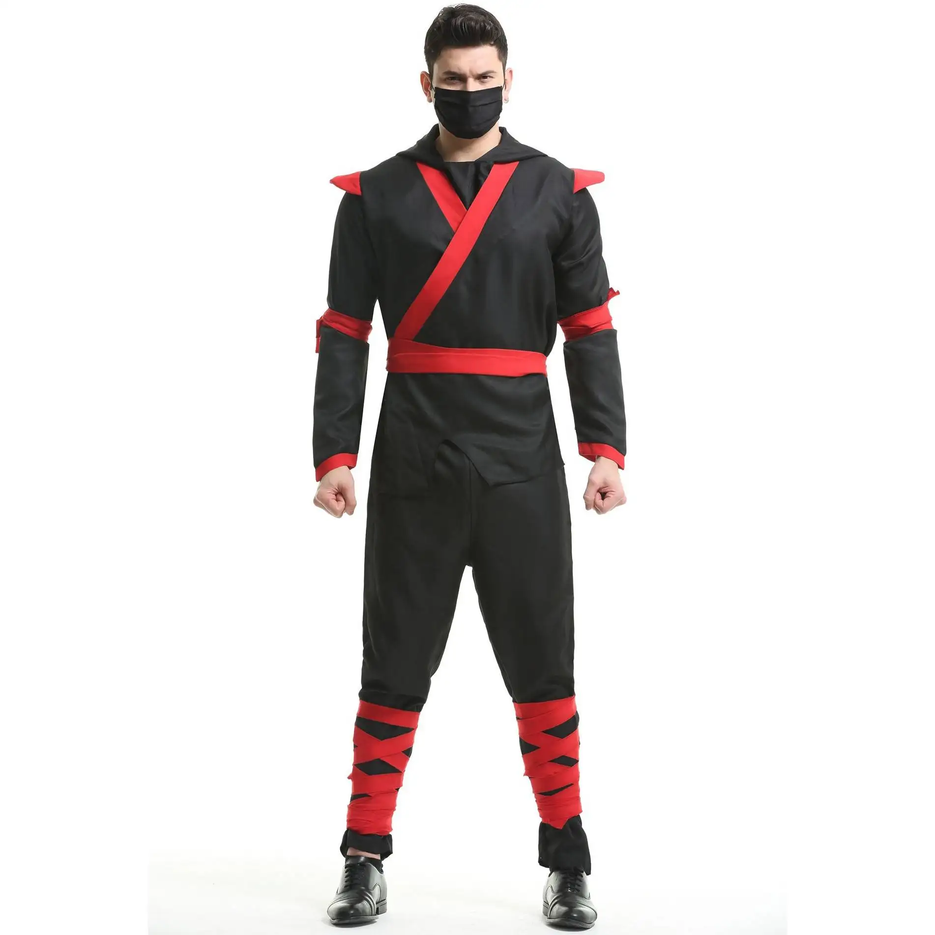 loween Ninja Warrior Costume Samurai orm da uomo Invisibili adow Ninja Outfit Spettacolo teatrale Tradizionale cinese...