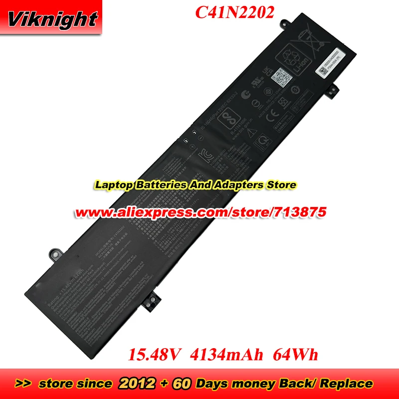 

C41N2202 Battery 15.48V 4134mAh 64Wh 0B200-04300000 for ROG Strix G16 G614JJ G614JV G614JI G614JU G614JZ