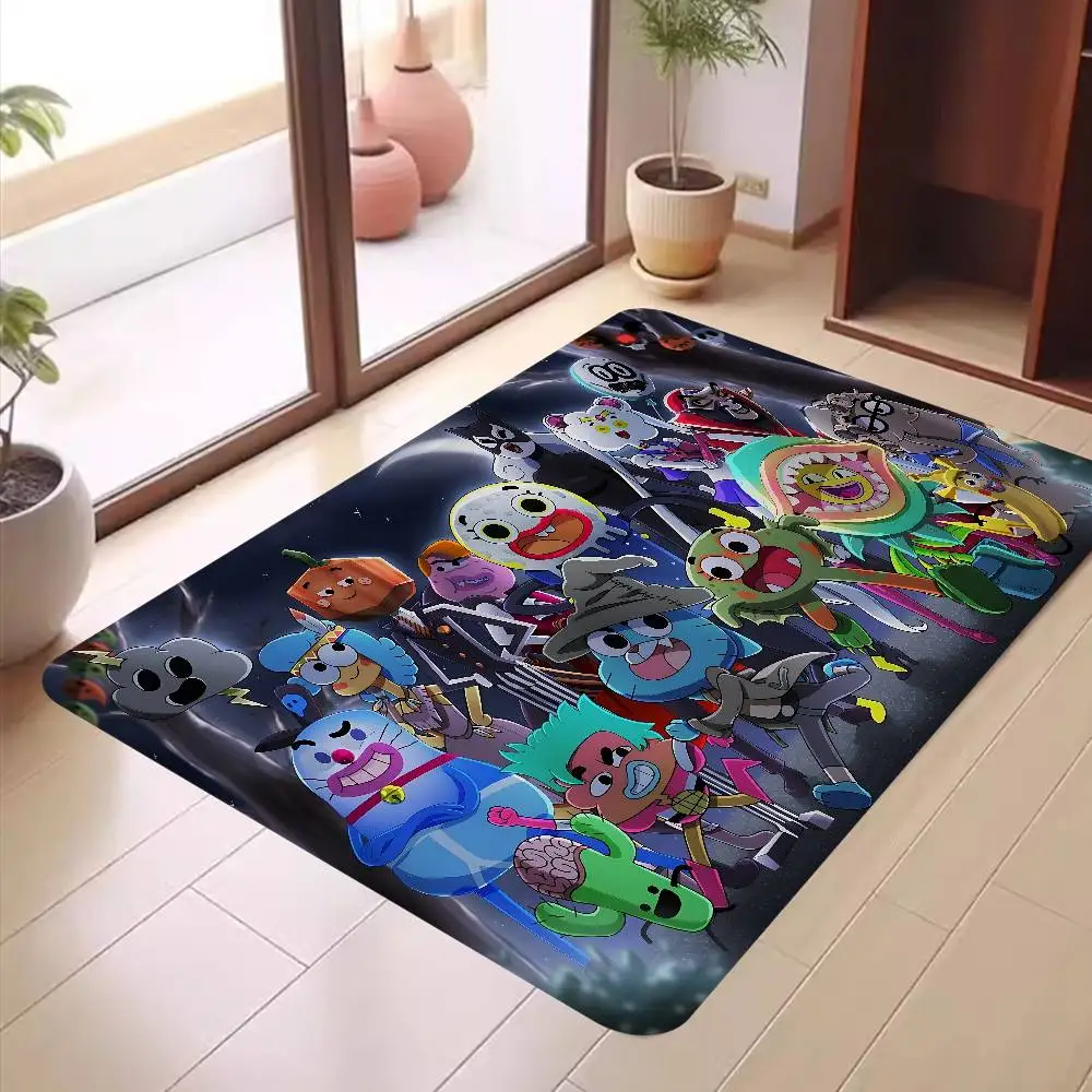 Game The A-Amazing World Of G-Gumball Bathroom Mat Non-Slip Laundry Room Mat Laundry Decor Balcony Child Living Room Toilet Rug