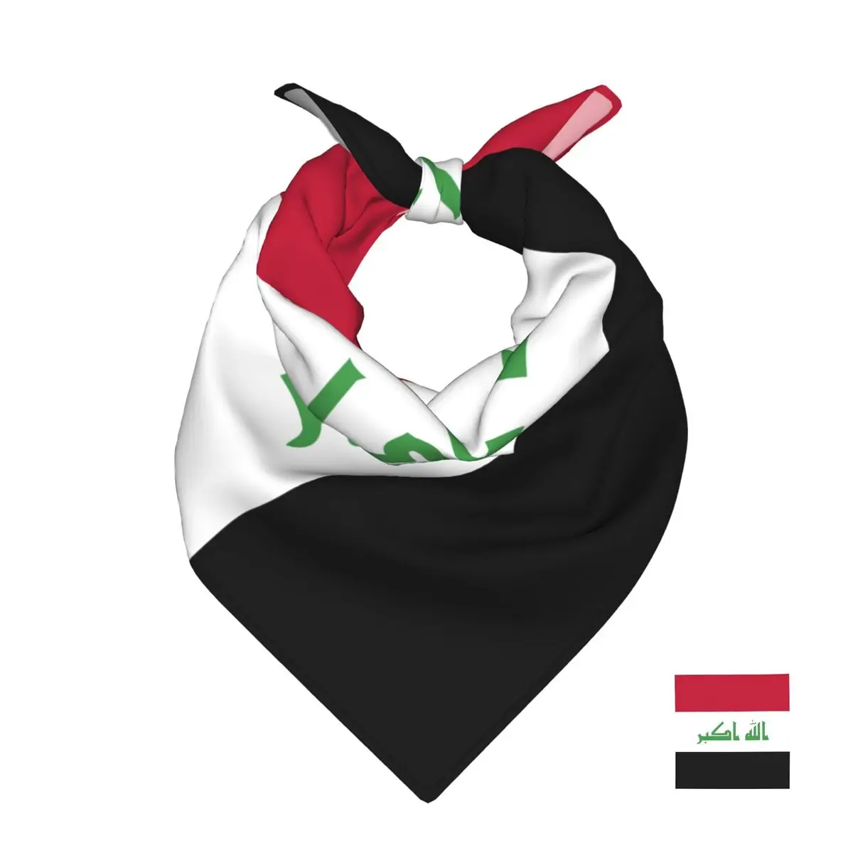 

Iraq Flag Square Towel Multifunctional Neck Scarf Hair Bandana