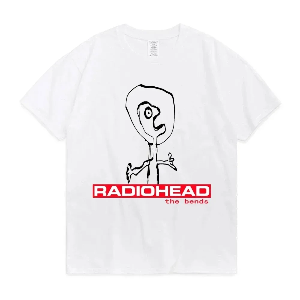 Radiohead The Bends 티셔츠 남녀공용, 코튼 티셔츠, 힙합 반팔 티셔츠, 팬들을 위한 선물, 2024 여름 