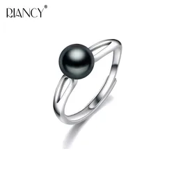 RIANCY Natural Freshwater Pearl Ring Pearl Jewelry 925 Sterling Silver Rings For Women High Guality pearl Wedding Rings Gift