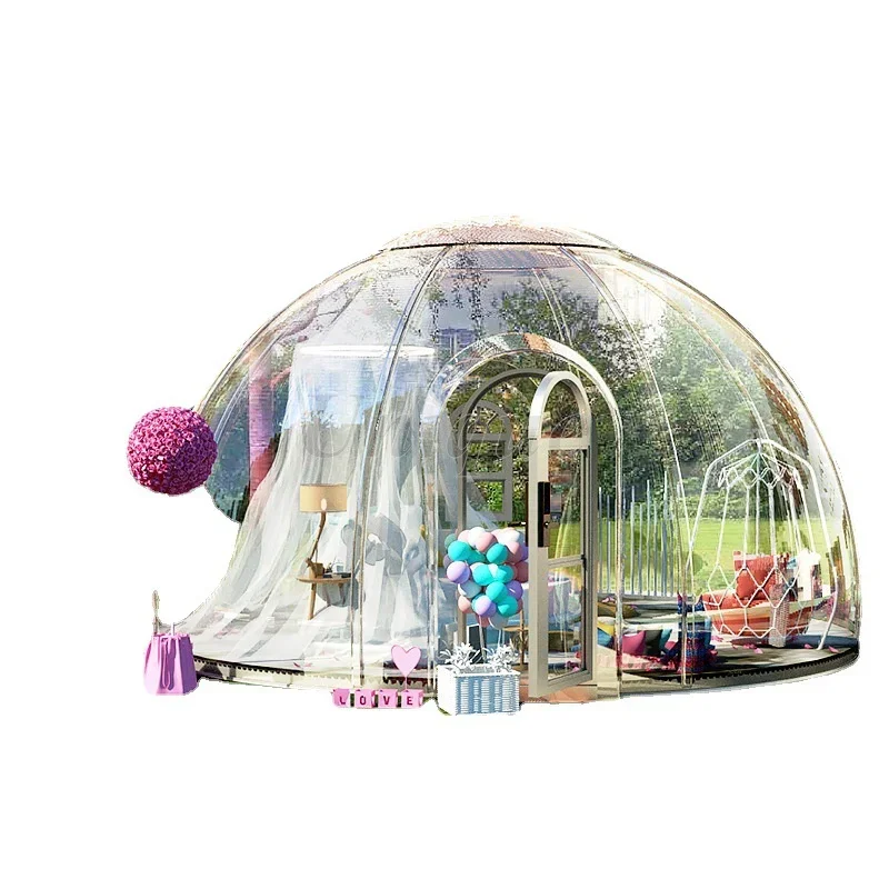 Clear Bubble Transparent Dome Tent, Luxury Outdoor Waterproof Glamping Tent, Hotel Igloo