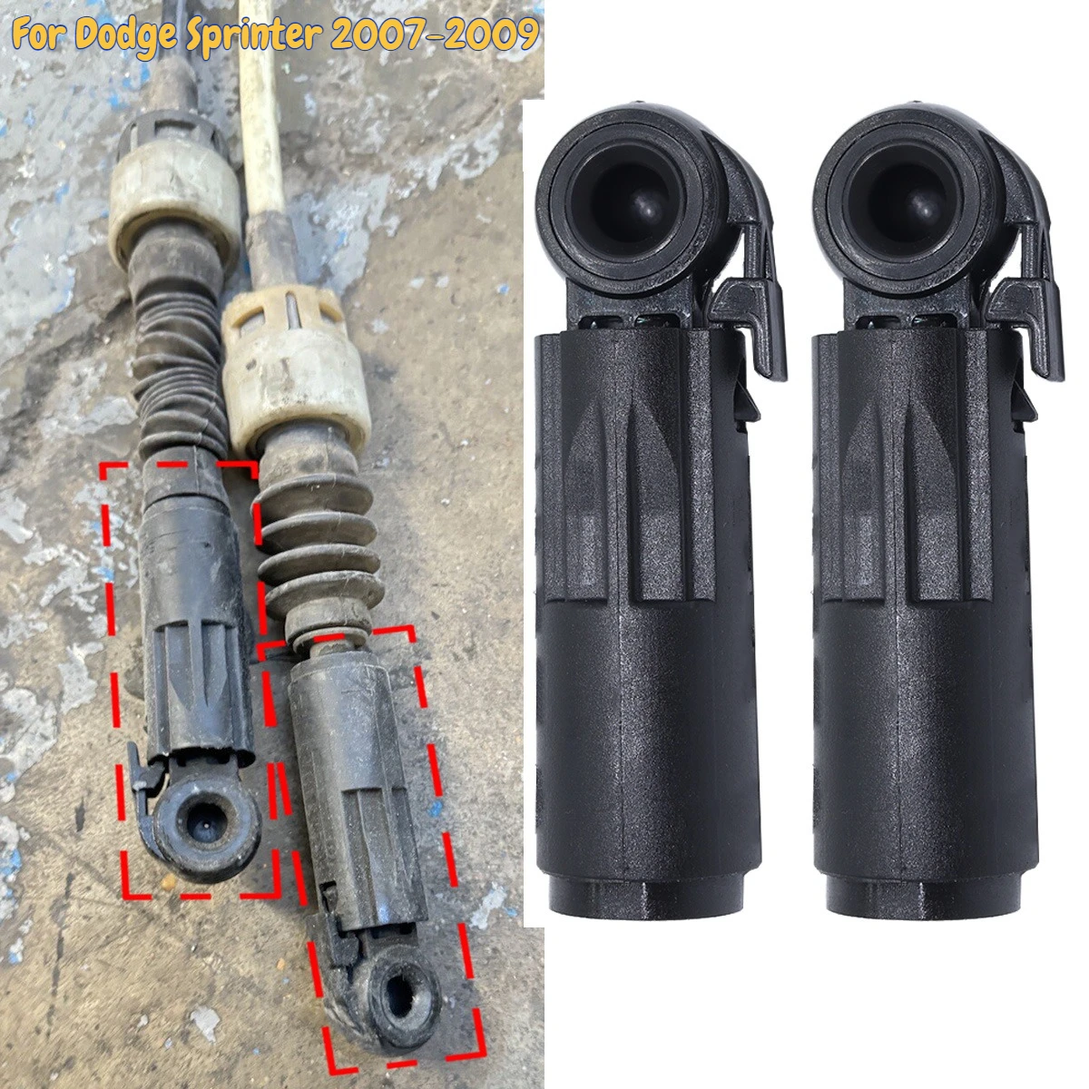 Manual Gear Shift cable Linkage Collet Repair kit For Dodge Sprinter 2007-2009 6 Speed Gearbox Shifter Selector End Rod Replace