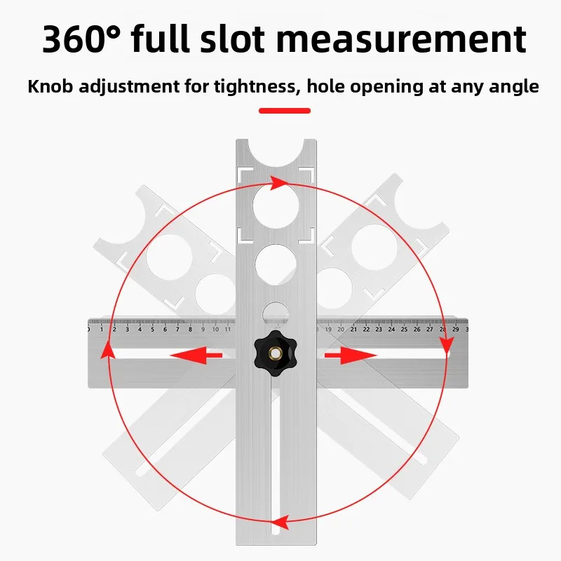 Universal Punch Positioning Ruler, Multifunctional Hole‑locator Tile, Wall Brick, Floor Slab and Glass Drilling