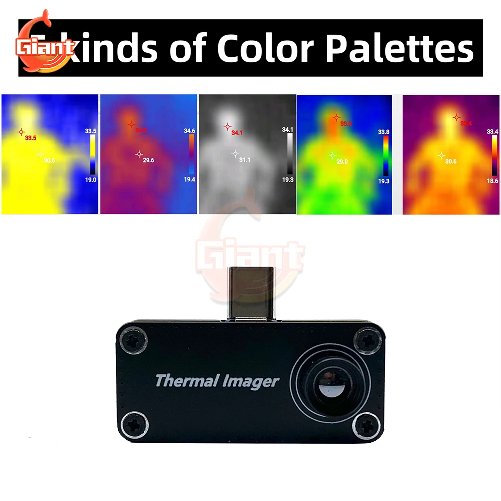 TIOP01 Professional Thermal Imager High Resolution Android Phone USB Infrared Thermal Imager High Sensitivity Thermometer Tool