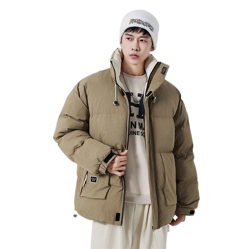 

2025 New Men's Winter Cotton Padded Jacket, Plus Size, Loose Fit, Thickened Bread Jacket Coat