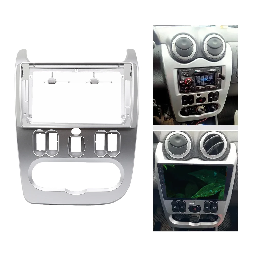 

9-дюймовый адаптер передней панели автомобильной рамы с декодером коробки Canbus для Renault Logan 1/Sandero/Darkcia Duster 2010-2013