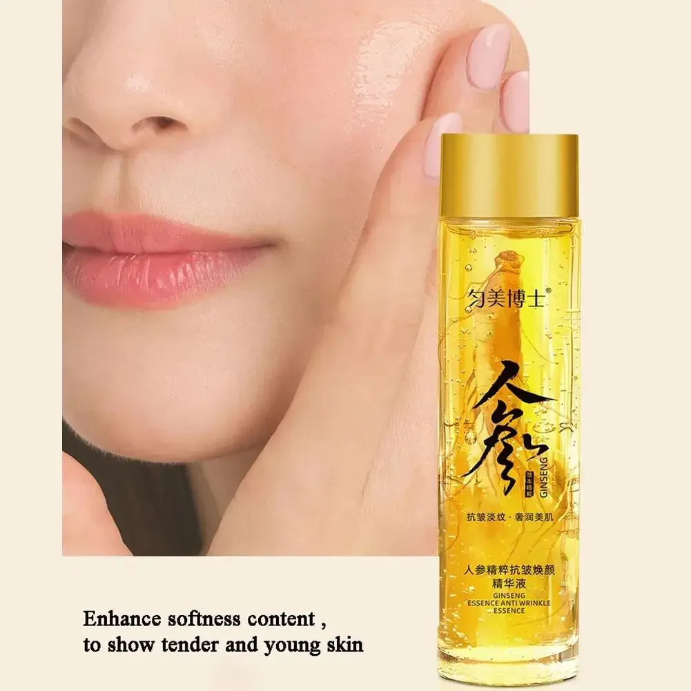 2pcs Ginseng AntiWrinkle Face Serum Hydrating Moisturiz Serum Water Brighten Toner Skin Whitening Improve Dull Serum Skin Care