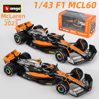 Bburago 1:43 Mclaren F1 MCL60 #4 Lando Norris #81 Oscar Piastri Alloy Car Die Cast Model Formula Racing Toy Collectible  2023