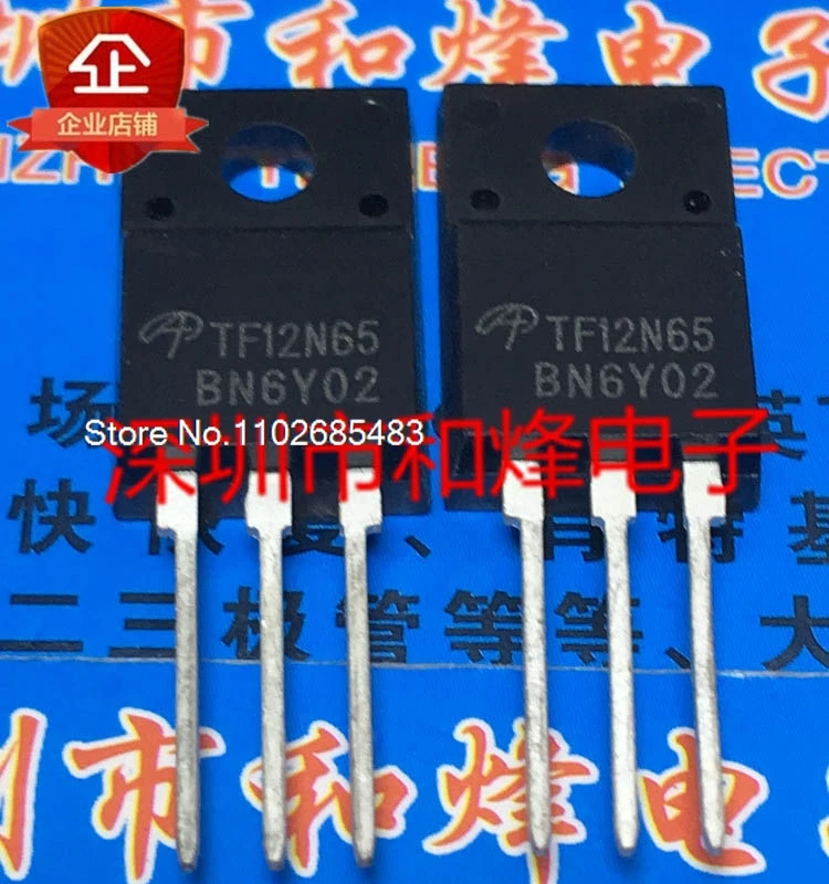 

（10PCS/LOT）TF12N65 AOTF12N65 TO-220F MOS 650V 12A