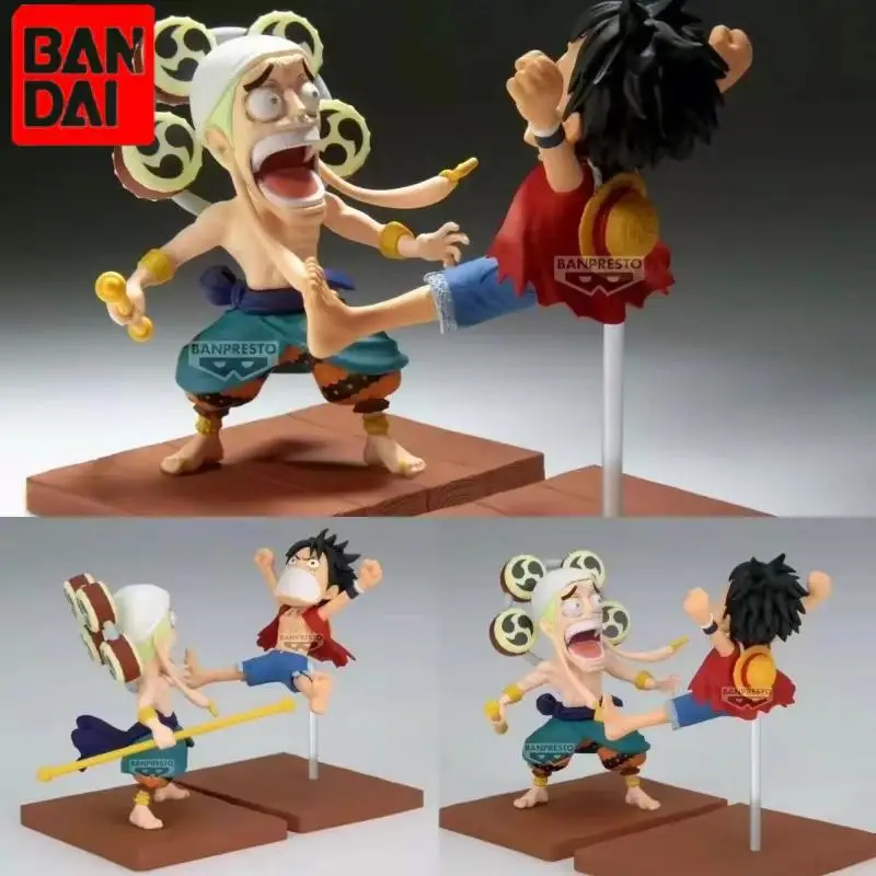 

Original BANPRESTO BANDAI WCF One Piece Storyline Series 15 Monkey D. Luffy Enel Sky Pyea Anime Action Figure Toy Model Doll Toy