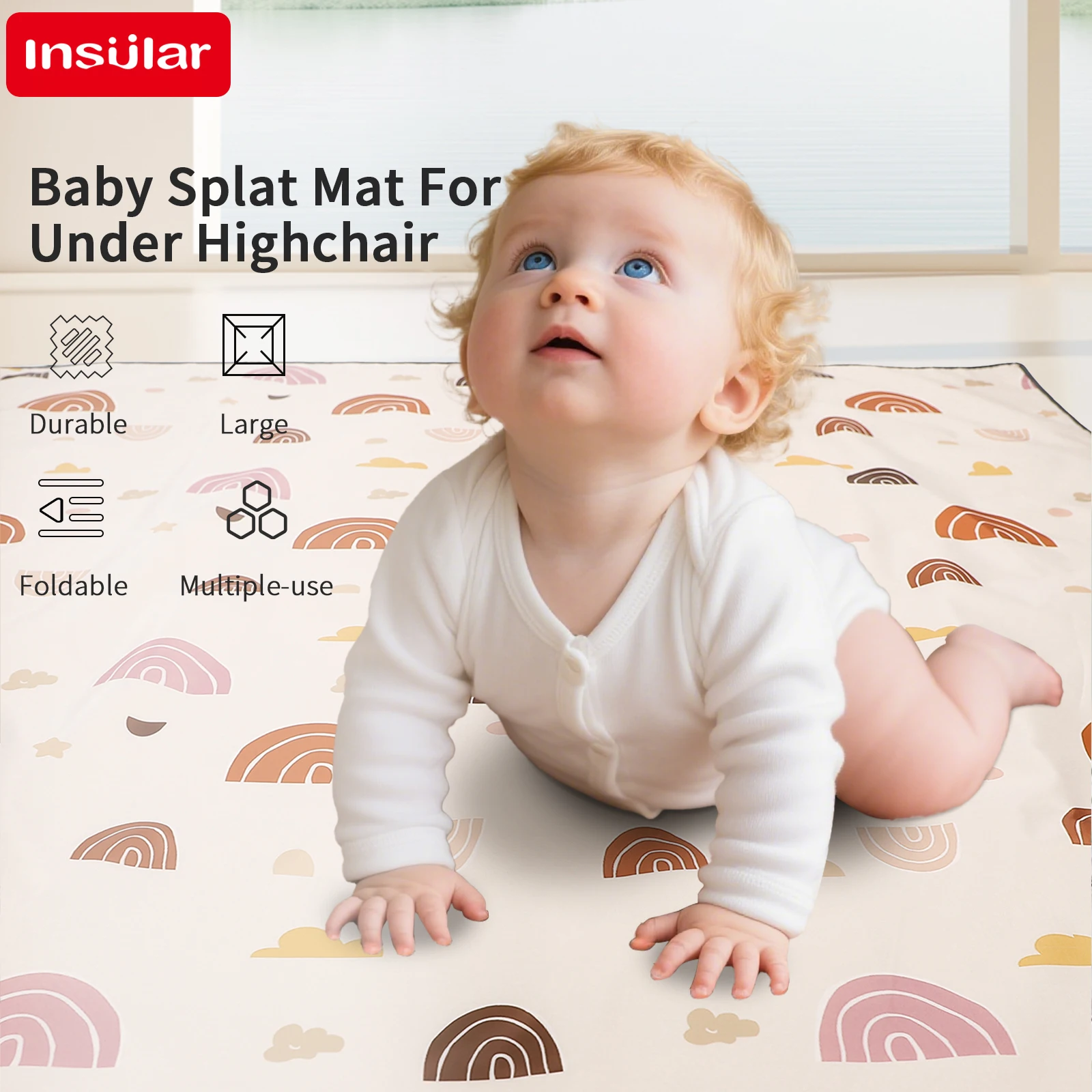 وسادة كرسي الطعام حصيرة غير قابلة للانزلاق مقاومة للماء متينة سجادة تعليمية للأطفال في وسادة تسلق الحضانة أنشطة الأطفال Gam #2