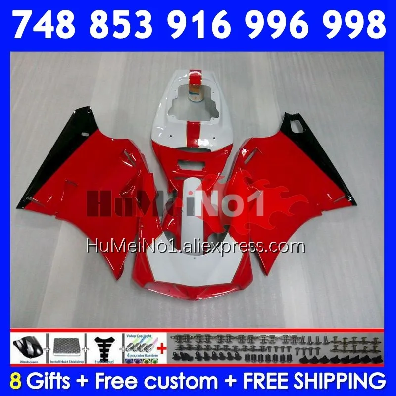 Injection Kit For DUCATI 748 853 916 996 998 S R 94 95 96 97 98 326No.41 748S 998R 996R 1999 2000 2001 2002 Fairing red glossy