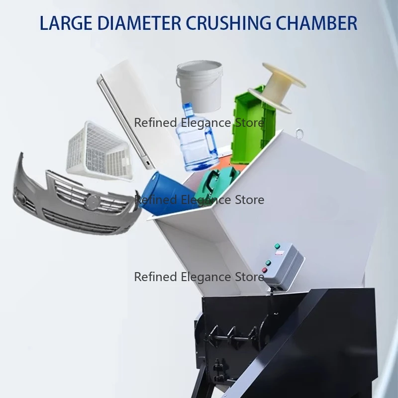 Powerful Central Plastic Granulator Overload Protection High Torque Eco-Friendly Waste Plastic Crusher 30KW 380V 1 Year