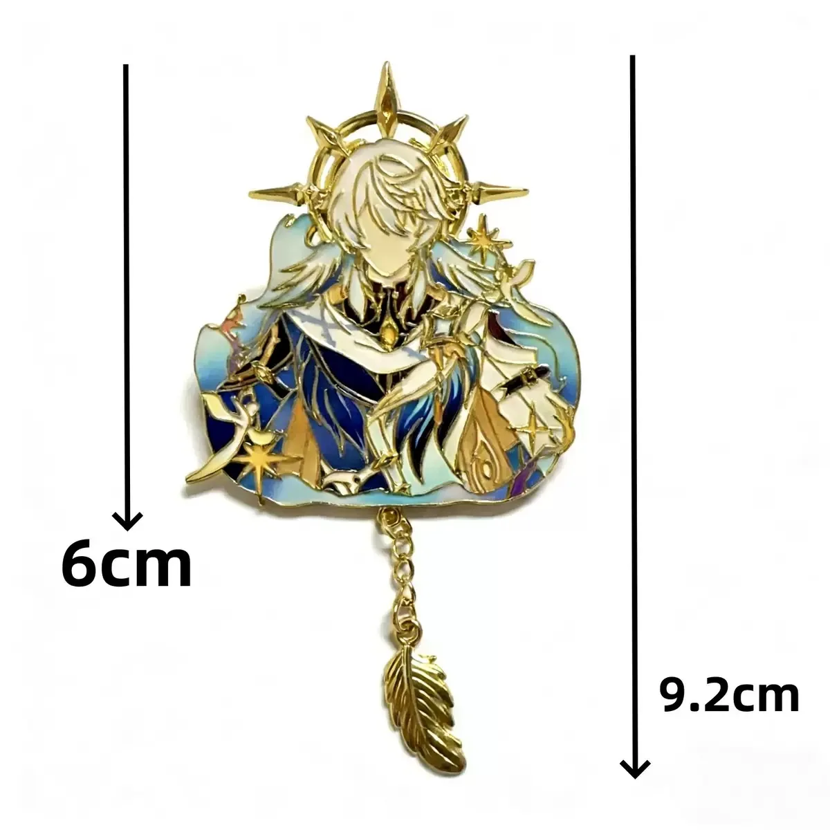 Honkai: Star Rail Hanser Silver Wolf LV.999 Ashveil Phainon Cosplay-Anstecker, Spielheld Khaslana, sechseckige Broschen, Anime-Deko – Detail 13