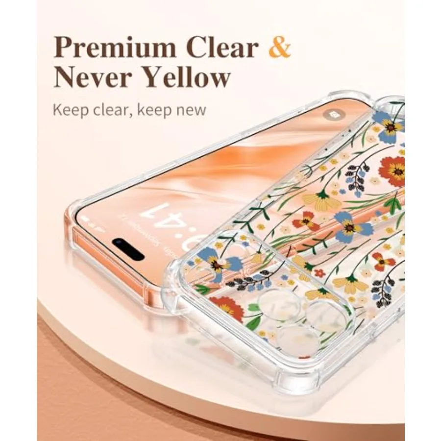 아이폰 17 프로 맥스 케이스 업그레이드된 풀 카메라 보호 비황변 투명 디자인 내장형 스크린 보호기