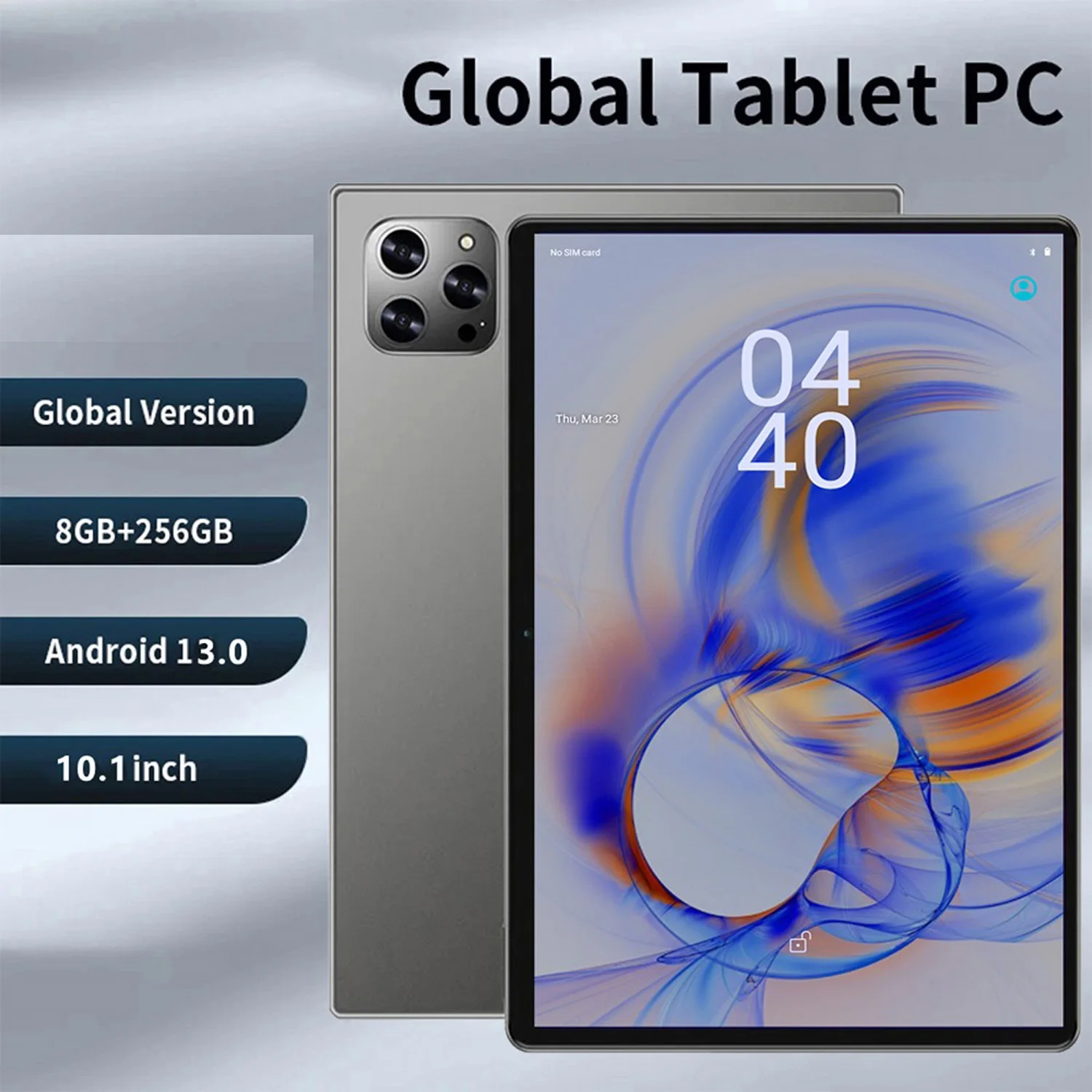 New 5G Original Pad 8GB RAM 256GB ROM 10.1 Inch Android 13 Tablets Octa Core Google Play 4G Phone Call WiFi Tablet PC 8000mAh