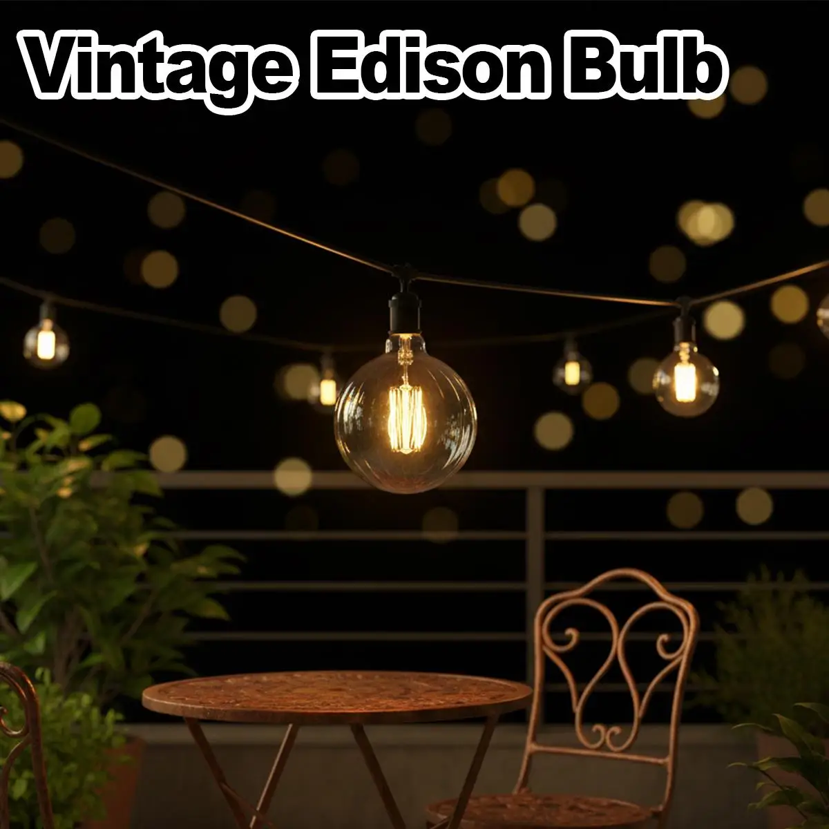 Led Bulb Special Shaped 220v 2700k Filament Clear Edison Light Bulbs Antique Decorative Lamp E27 Amber Glass G125 Vintage