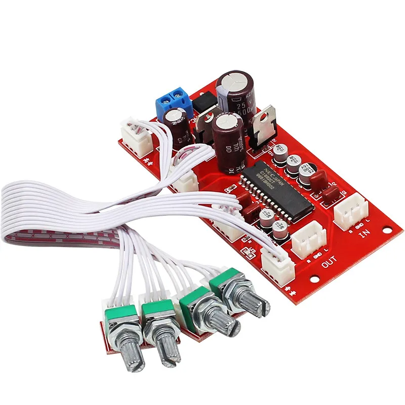 Premium HiFi Preamp Tone Board AC DC Single Power for Speaker Treble Bass Adjust Module