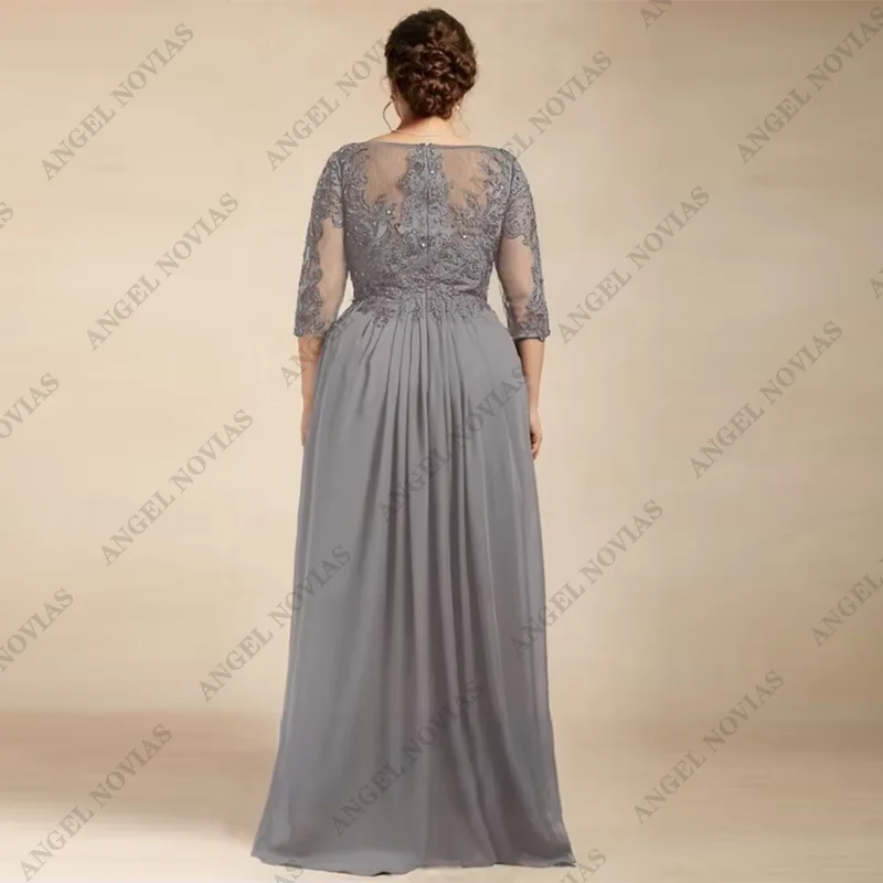 Abito per la madre della sposa personalizzato a trapezio taglie forti vestido elegante fiesta 2024 abito da festa di nozze