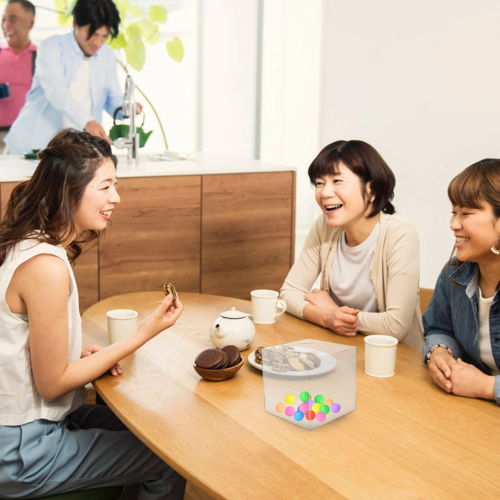 

1pc Raffle Box Transparent Acrylic Multi-Functional Ticket Ballot Donation Container For Office Party Gathering Event Meeting