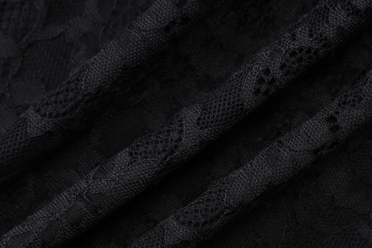 Hugcitar Damenmode, Spitze, solide Slips, Patchwork, sexy, schlank, durchsichtig, Minikleid, Sommerurlaub, Party, Nachtclub, Outfit – Detail 9