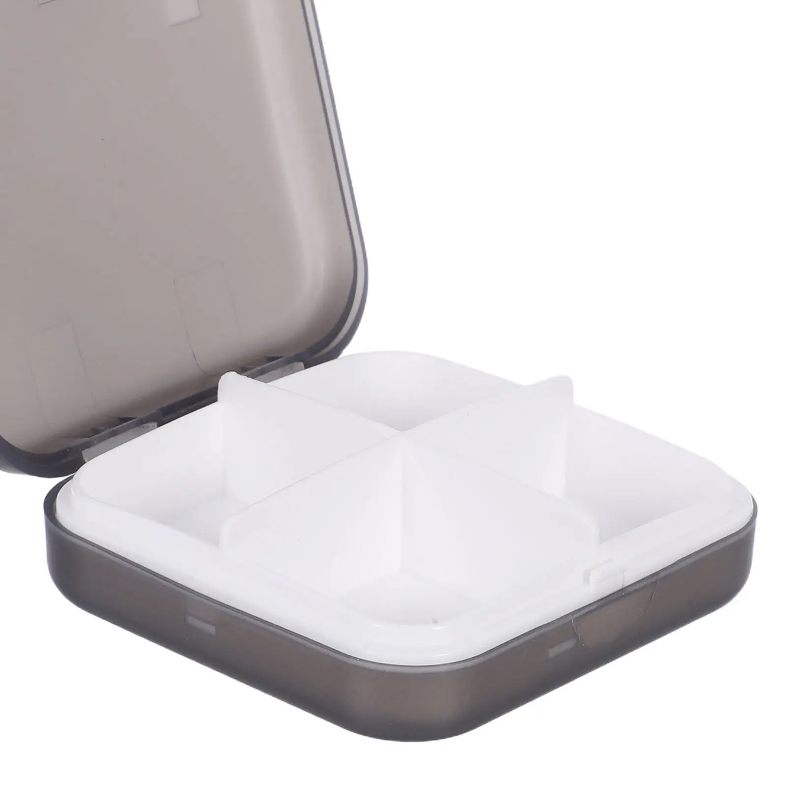 2pcs Travel Pill Organizer Compact Multi-Grid Medicine Case Portable Daily Use Storage Convenient Household Accessory