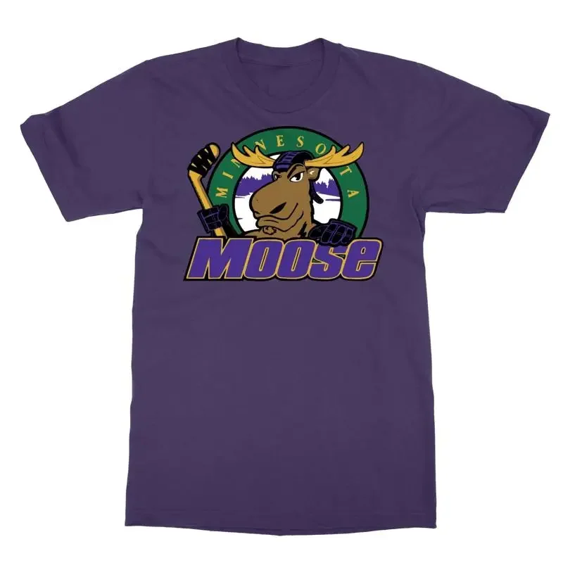 Minnesota Moose Defunct St Paul Mn Ihl Hockey Team Retro Men'S T Shirt